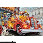 Vermont Christmas Company Fire Truck Pups Kid's Jigsaw Puzzle 100 Piece  B071QWD888